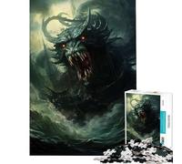Puzzle da 1000 pezzi per ragazzi Mostri Marini Giocattolo Educativo per l'Apprendimento Gioco Pratico per Divertimento in Famiglia Idee Regalo (Dimensioni 38x52cm)