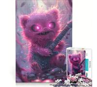Puzzle da 1000 pezzi per ragazzi mostro chitarra non peloso giocattolo decorativo da parete decorazione perfetta regalo di Natale o compleanno 38x26cm