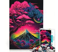 Puzzle da 1000 pezzi per ragazzi, motivo fiori di ciliegio in fiore, Giappone Magia, gioco rilassante, antistress, compleanno e Natale 38x52cm