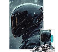 Puzzle da 1000 pezzi per ragazzi: motociclista in inverno Difficile e stimolante un'opera d'arte Gioco divertente adatto a persone dai 14 anni in su (38x26cm)
