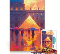 Puzzle da 1000 pezzi per ragazzi,Museo del Louvre,design finemente intagliato,gioco di logica,regalo,divertimento rilassante,compleanno,divertimento (38x26cm)