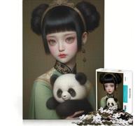 Puzzle da 1000 pezzi per ragazzi My Little Panda giochi educativi assemblaggio di modelli collezione d'artista belle arti 38x26cm