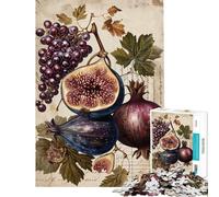 Puzzle da 1000 pezzi per ragazzi natura morta con frutta vintage puzzle per adulti gioco divertente analisi e logica regalo di Natale e compleanno (dimensioni 50x75cm)