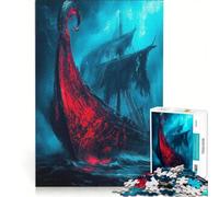 Puzzle da 1000 pezzi per ragazzi: Nave fantasma in mare in tempesta, Giocattolo decorativo da parete, Divertimento per tutta la famiglia, Per rafforzare l'amore tra le coppie 50x75cm