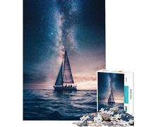Puzzle da 1000 pezzi per ragazzi Navigazione sotto le stelle Puzzle per ragazzi che migliora la memoria Lista dei desideri con Babbo Natale Ottimo regalo per gli appassionati di videogiochi 50x75cm