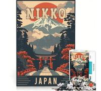 Puzzle da 1000 pezzi per ragazzi Nikko in Giappone, giochi rilassanti, attività divertenti da fare a casa, ottimo regalo per gli appassionati di videogiochi 50x75cm