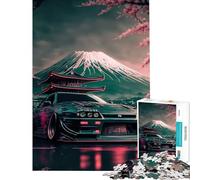 Puzzle da 1000 pezzi per ragazzi Nissan S Silvia Sakura gioco educativo e stimolante ideale come regalo di compleanno (dimensioni 75x50cm)