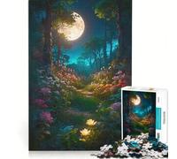 Puzzle da 1000 pezzi per ragazzi Notte di mezza estate Foresta Giocattolo fai-da-te Migliora la memoria con pezzi ad incastro di forma casuale 38x26cm