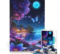 Puzzle da 1000 pezzi per ragazzi, Notte Incantata al Mare, Gioco Divertente, Stimolante da Completare, Ideale come Regalo per Tutta la Famiglia 50x75cm