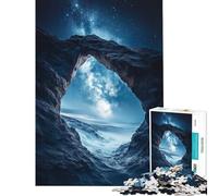 Puzzle da 1000 pezzi per ragazzi Notte stellata attraverso l'arco di roccia Divertimento a casa gioco pratico per migliorare la memoria adatto a partire dai 14 anni (38x26cm)
