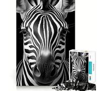 Puzzle da 1000 pezzi per ragazzi,nuovo di zecca,con zebra,disegno ritagliato con precisione,gioco stimolante per la mente,ideale per rilassarsi,perfetto per il tempo libero a tema natalizio 38x52cm