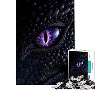 Puzzle da 1000 pezzi per ragazzi Occhio del Drago della Tempesta - Potere Fantasy del Fulmine ideale per compleanni e Natale per divertimento in famiglia Giocattolo educativo adatto