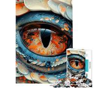 Puzzle da 1000 pezzi per ragazzi Occhio del Drago Puzzle per adulti Giochi per famiglie Decorazione per la casa Compleanno e Regali unici (Dimensioni 50x75cm)