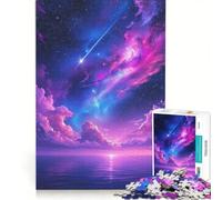 Puzzle da 1000 pezzi per ragazzi: Oceano Cosmico Crepuscolo con Stella Cadente, Gioco Divertente, Allena la Mente e la Mano, Migliora l'Amore tra le Coppie 50x75cm