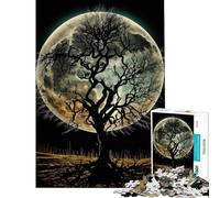 Puzzle da 1000 pezzi per ragazzi Ombre al chiaro di luna sfida impegnativa da completare gioco educativo per famiglie dai 14 anni in su (38x52cm)