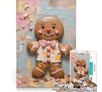 Puzzle da 1000 pezzi per ragazzi, omino di pan di zenzero, gioco pratico, divertente e spiritoso, ideale come regalo di compleanno o per occasioni speciali 50x75cm