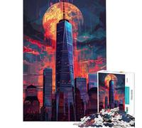 Puzzle da 1000 pezzi per ragazzi One World Trade Center NY Puzzle per ragazzi giochi rilassanti per tutta la famiglia stimolano la mente (dimensioni 38x52cm)