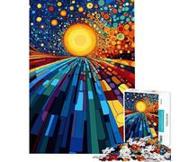 Puzzle da 1000 pezzi per ragazzi originale Percorso verso lo spazio puzzle per adulti gioco interattivo decorazione da parete compleanno e Natale (dimensioni 38x52cm)