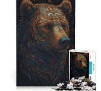 Puzzle da 1000 pezzi per ragazzi, orso immaginario, gioco impossibile, interazione genitore-figlio, gioco stimolante, regalo 38x52cm