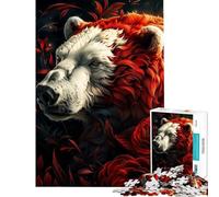 Puzzle da 1000 pezzi per ragazzi orso polare il mio simpatico amico puzzle antistress regalo di compleanno per amici e familiari (dimensioni 38x52cm)
