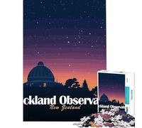 Puzzle da 1000 pezzi per ragazzi Osservatorio di Auckland Nuova Zelanda Cielo notturno Gioco interattivo Giocattolo educativo Regalo di Babbo Natale segreto Vacanza a casa Passatempo (75x50cm)