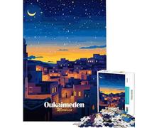 Puzzle da 1000 pezzi per ragazzi Oukaimeden Marocco Notte gioco educativo gioco intellettuale ottimo regalo per compleanni (dimensioni 75x50cm)