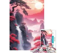 Puzzle da 1000 pezzi per ragazzi paesaggio cinese con montagne puzzle da 1000 pezzi decorazione per la casa giocattolo decorazione da parete offerta come regalo per tutta la famiglia (38x52cm)