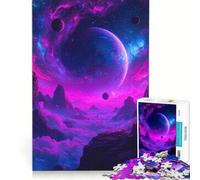 Puzzle da 1000 pezzi per ragazzi: Paesaggio cosmico con pianeti e nebulose, gioco divertente, allena la mente e la mano, migliora l'amore tra le coppie 50x75cm