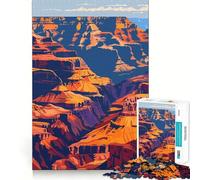 Puzzle da 1000 pezzi per ragazzi,paesaggio del Grand Canyon,disegno dai bordi precisi,attività stimolante per la mente,gioco rilassante,regalo di compleanno (38x52cm)
