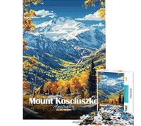 Puzzle da 1000 pezzi per ragazzi paesaggio del Monte Kosciuszko puzzle per adulti giocattolo decorativo da parete per rievocare ricordi regalo di compleanno (dimensioni 50x75cm)