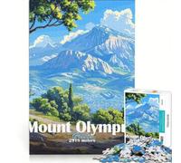 Puzzle da 1000 pezzi per ragazzi paesaggio del Monte Olimpo giochi per famiglie taglio di precisione compleanno e Natale 50x75cm