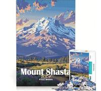 Puzzle da 1000 pezzi per ragazzi paesaggio del Monte Shasta giochi per famiglie taglio di precisione compleanno e Natale 38x52cm