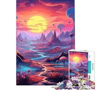 Puzzle da 1000 pezzi per ragazzi paesaggio di un mondo alieno gioco educativo giocattolo didattico opera d'arte regalo taglio di precisione (dimensioni 50x75cm)