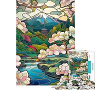 Puzzle da 1000 pezzi per ragazzi paesaggio estivo giapponese gioco rilassante per adulti e famiglie ideale per compleanni e Natale (dimensioni 38x52cm)