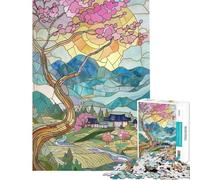 Puzzle da 1000 pezzi per ragazzi paesaggio estivo giapponese puzzle per adulti antistress interazione genitore-figlio regalo di compleanno regali 38x52cm