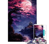 Puzzle da 1000 pezzi per ragazzi paesaggio fantasy giapponese divertimento a casa attività decorazione domestica giochi rilassanti per maggiori di 14 anni (38x26cm)