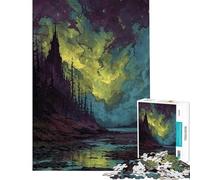 Puzzle da 1000 pezzi per ragazzi paesaggio fantasy oscuro con castello sfida impegnativa da completare gioco educativo e rilassante per ragazzi dai 14 anni in su (50x75cm)