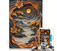 Puzzle da 1000 pezzi per ragazzi, paesaggio floreale da sogno, gioco educativo, attività divertenti da fare a casa, per rafforzare l'amore tra le coppie 50x75cm