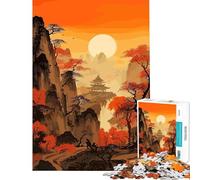 Puzzle da 1000 pezzi per ragazzi paesaggio giapponese giocattolo educativo per l'apprendimento e il relax ideale per attività in famiglia e regali per donne e uomini (dimensioni 38x52cm)