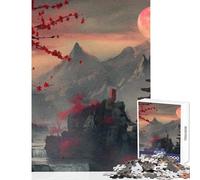 Puzzle da 1000 pezzi per ragazzi paesaggio giapponese gioco pratico per il divertimento in famiglia antistress per rafforzare l'amore tra le coppie (50x75cm)