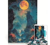Puzzle da 1000 pezzi per ragazzi paesaggio lunare natura giochi educativi assemblaggio di modelli collezione d'artista belle arti 38x26cm