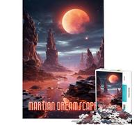 Puzzle da 1000 pezzi per ragazzi paesaggio marziano onirico difficile e stimolante decorazione murale giocattolo fai da te per ragazzi dai 14 anni in su gioco di puzzle offerto (38x26cm)