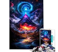 Puzzle da 1000 pezzi per ragazzi paesaggio montano cosmico puzzle per adulti gioco per famiglie migliora la memoria ideale come regalo per tutta la famiglia (dimensioni 50x75cm)