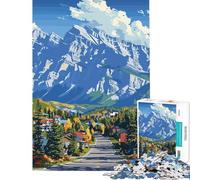 Puzzle da 1000 pezzi per ragazzi paesaggio montano e cittadino puzzle per adulti gioco per famiglie migliora la memoria ideale come regalo per tutta la famiglia (dimensioni 38x52cm)