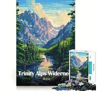 Puzzle da 1000 pezzi per ragazzi paesaggio selvaggio delle Alpi Trinity USA arte con incastri nitidi gioco cognitivo divertente gioco per il tempo libero decorazione natalizia per la casa (38x52cm)