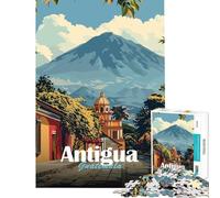 Puzzle da 1000 pezzi per ragazzi paesaggio urbano di Antigua Guatemala ideale per compleanni Natale e divertimento in famiglia Gioco per famiglie dai 14 anni in su 38x52cm