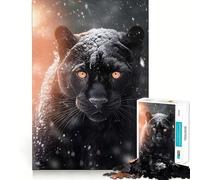Puzzle da 1000 pezzi per ragazzi,Pantera Nera,con intagli precisi,gioco per allenare la mente,per rilassarsi,ideale per feste di compleanno 50x75cm