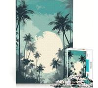 Puzzle da 1000 pezzi per ragazzi Paradiso Tropicale Antistress Corsa di Velocità Per Rafforzare l'Amore tra le Coppie 38x26cm