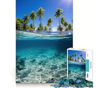 Puzzle da 1000 pezzi per ragazzi "Paradiso tropicale sotto il mare" con dettagli intagliati gioco divertente per allenare la concentrazione e creare un'atmosfera rilassante ideale come regalo