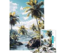 Puzzle da 1000 pezzi per ragazzi paradiso tropicale sulla spiaggia puzzle per adulti giochi per famiglie migliora la memoria compleanni e occasioni speciali (dimensioni 38x52cm)